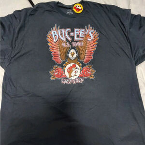Buccees Black Short Sleeve T-Shirt Graphic Eagle 1982-2023 Size 4xl